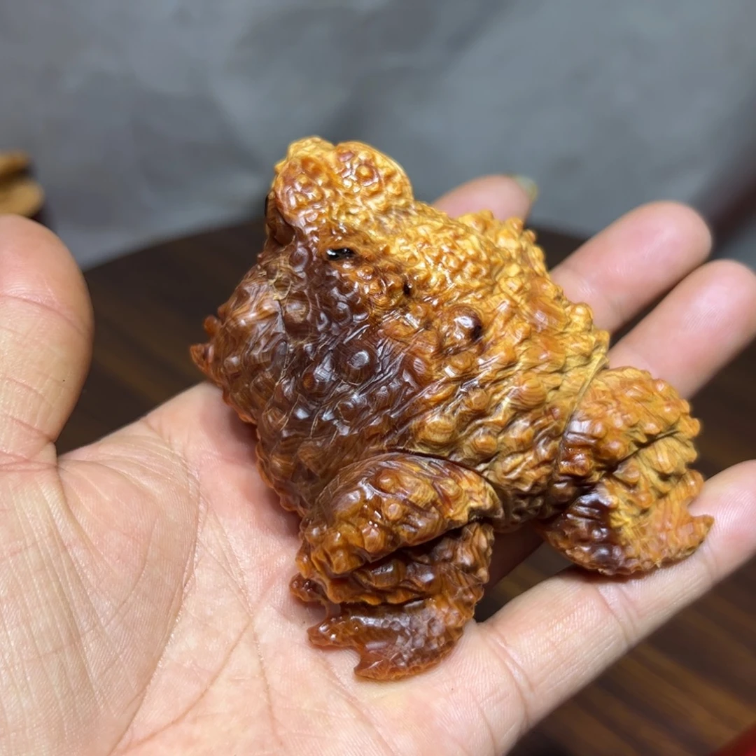 凌***点柏木（崖柏）崖柏手工雕刻呱呱