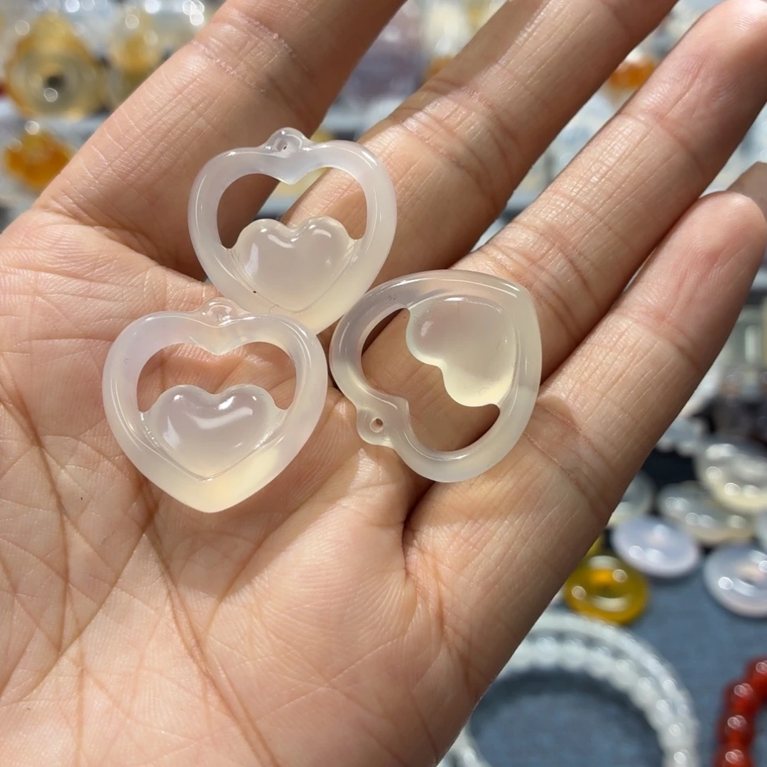 玛瑙/玉髓未镶嵌吊坠(不含链)