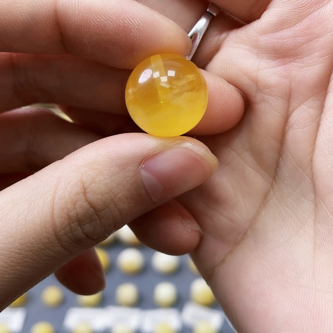 未镶嵌琥珀珠宝奇石15.7mm福利