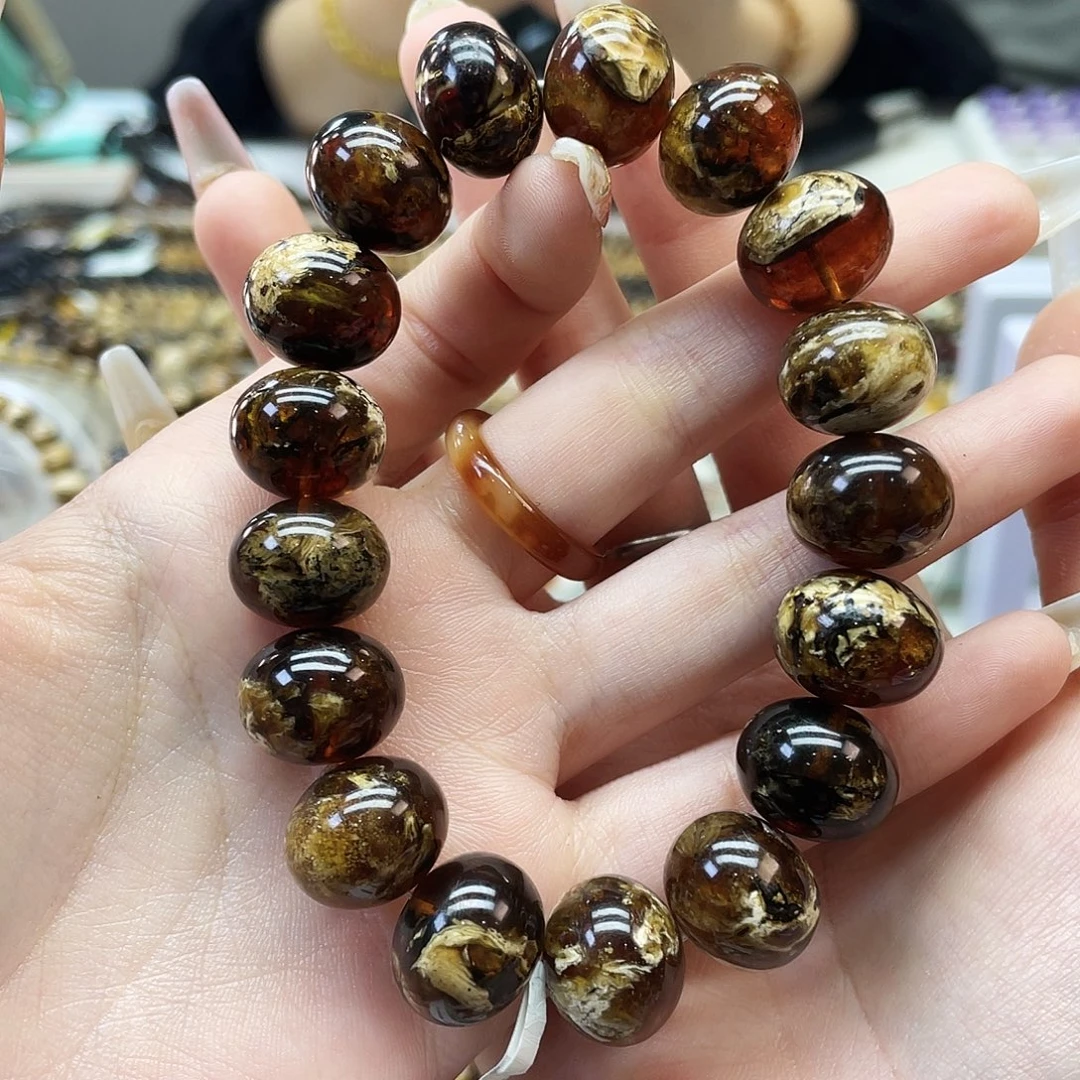 琥珀未镶嵌裸石抚顺琥珀15溶洞