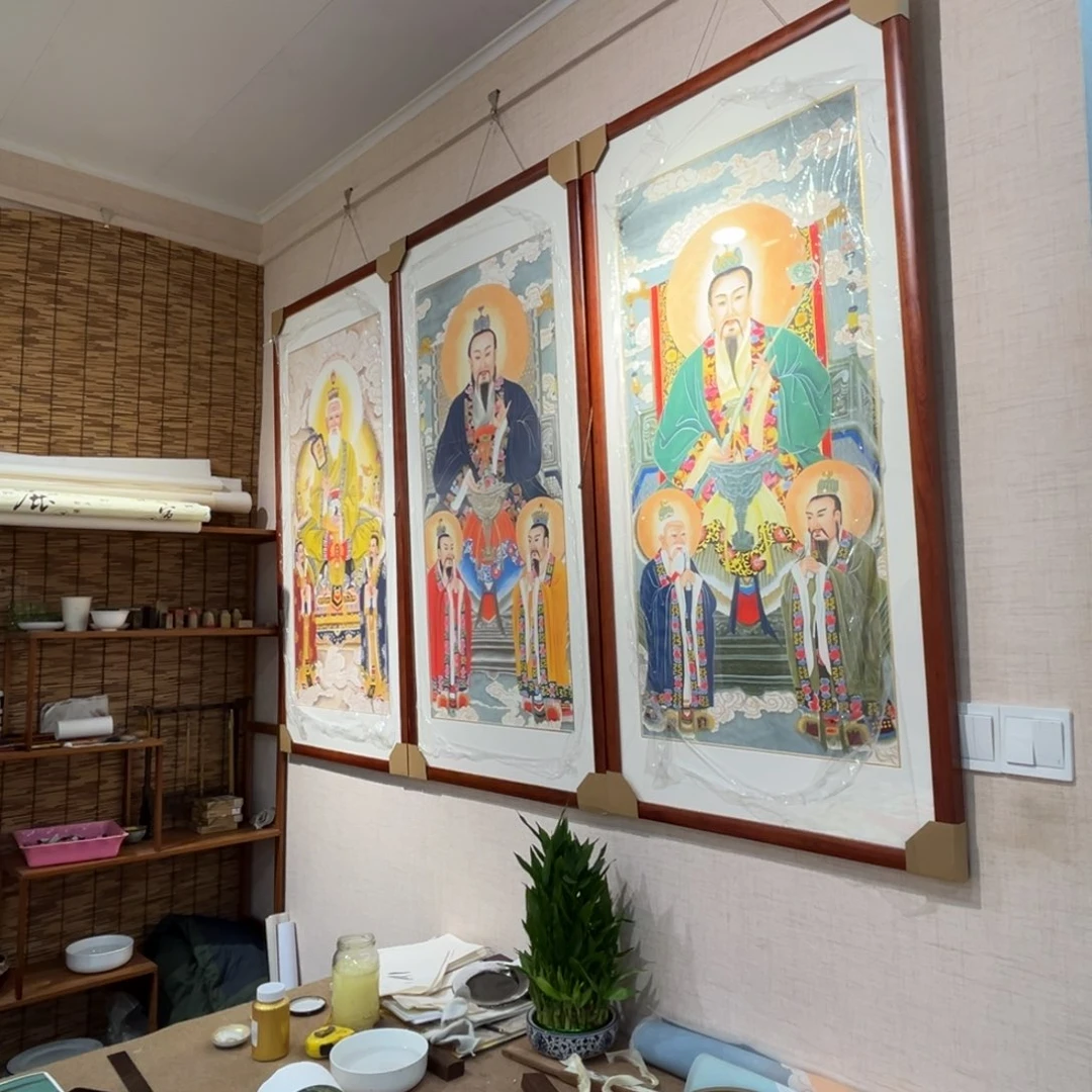 青***夢国画秦老师元始天尊单独发货