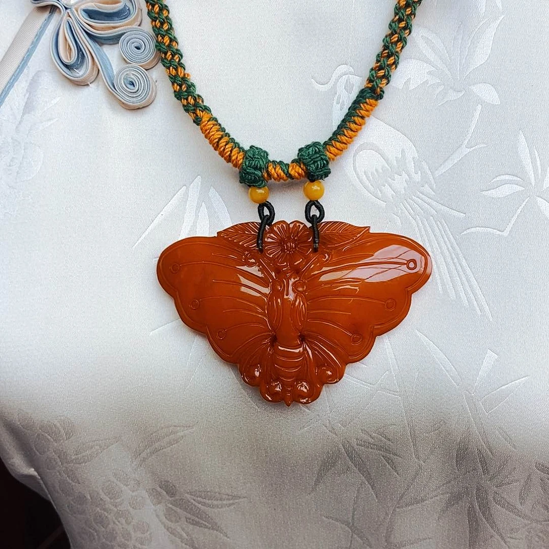 蜜蜡颈饰未镶嵌天然保真假一赔十111