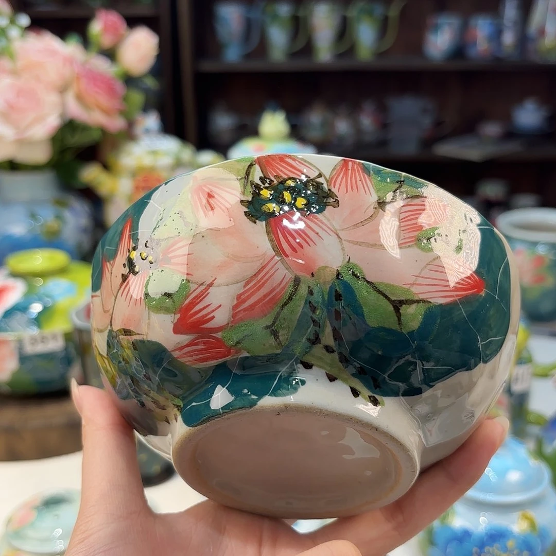 景德镇手绘高温釉下彩陶瓷茶具