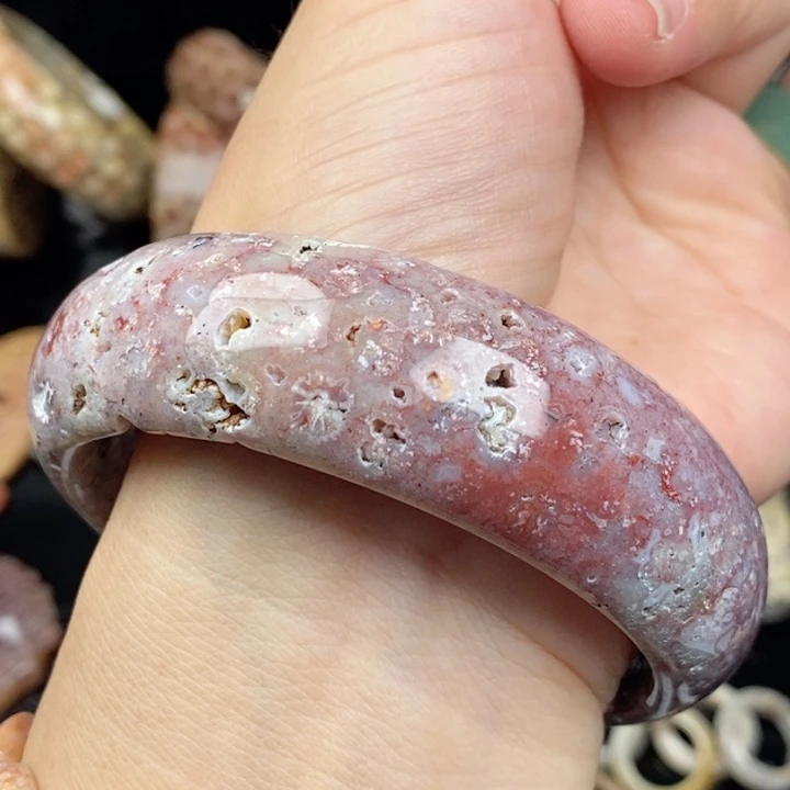 硅化玉未镶嵌手镯（圆镯）63