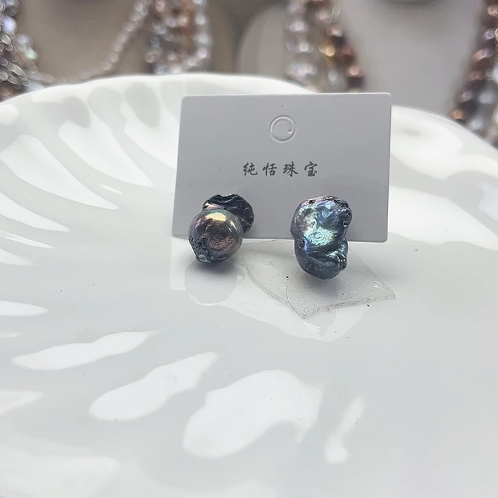 未镶嵌淡水珍珠耳饰【纯恬】