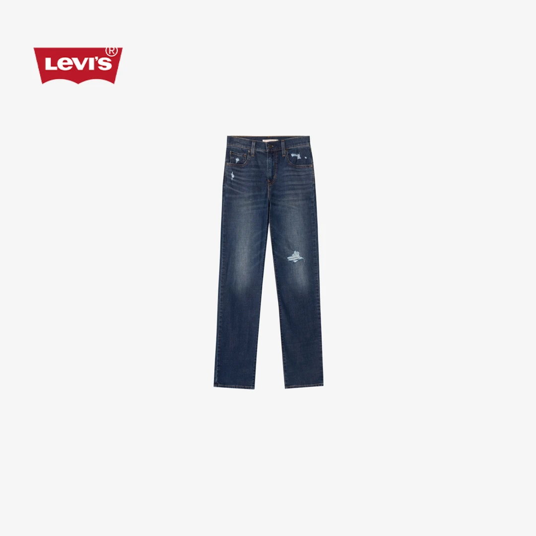 Levi's李维斯25年秋季新款女士724高腰修身直筒休闲牛仔裤18883