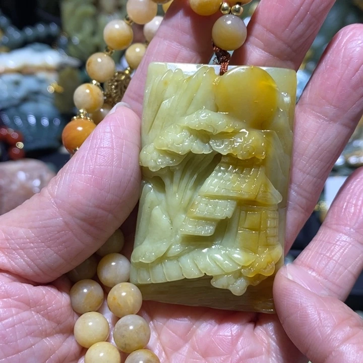 岫玉岫玉吊坠未镶嵌