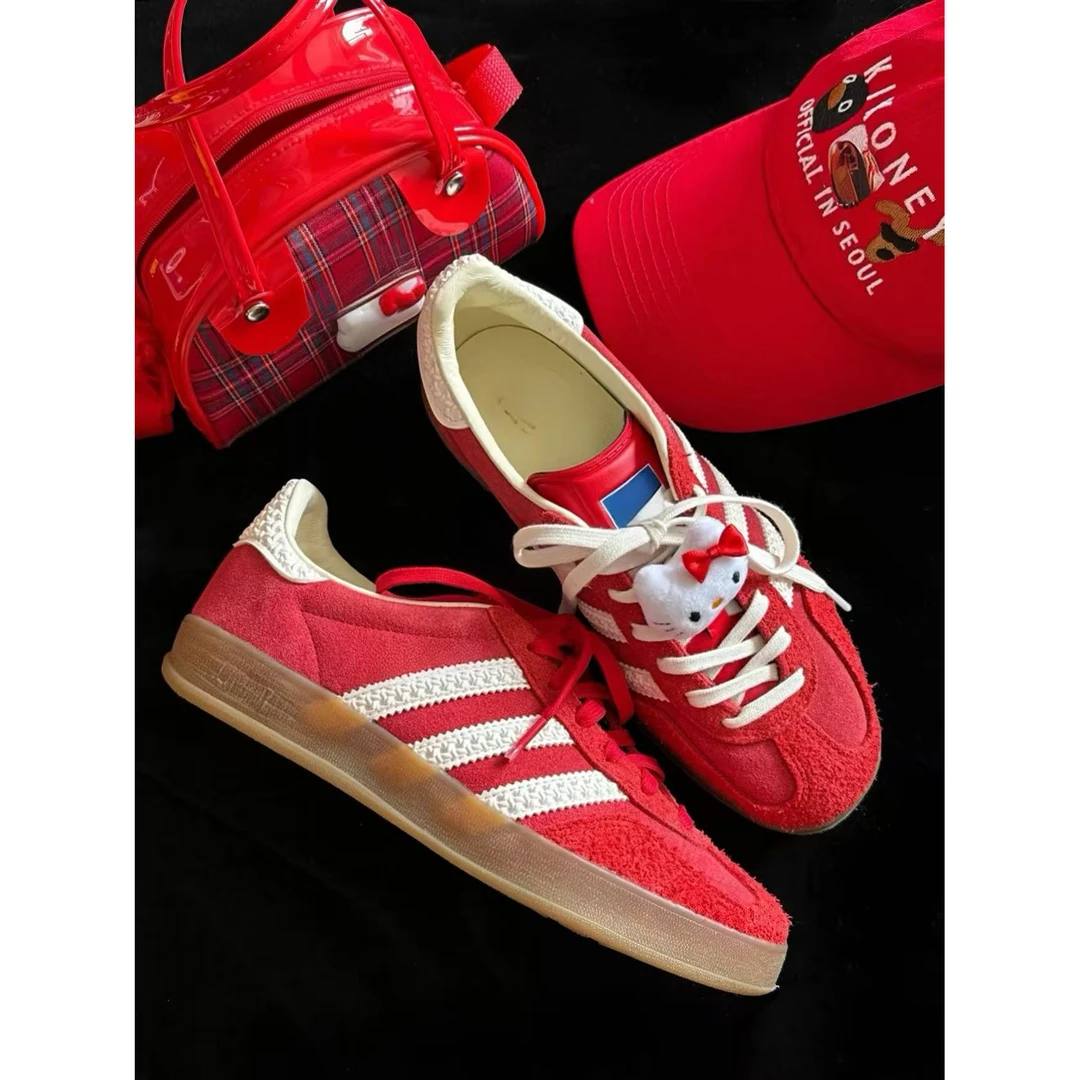 版本货OG版-红色真皮德训Gaz复古百搭小白鞋男女休闲经典运动板鞋