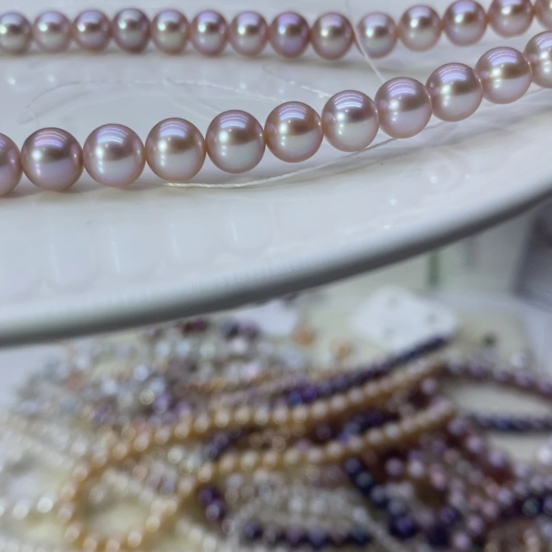 淡水珍珠项链银S925镶嵌记****哦