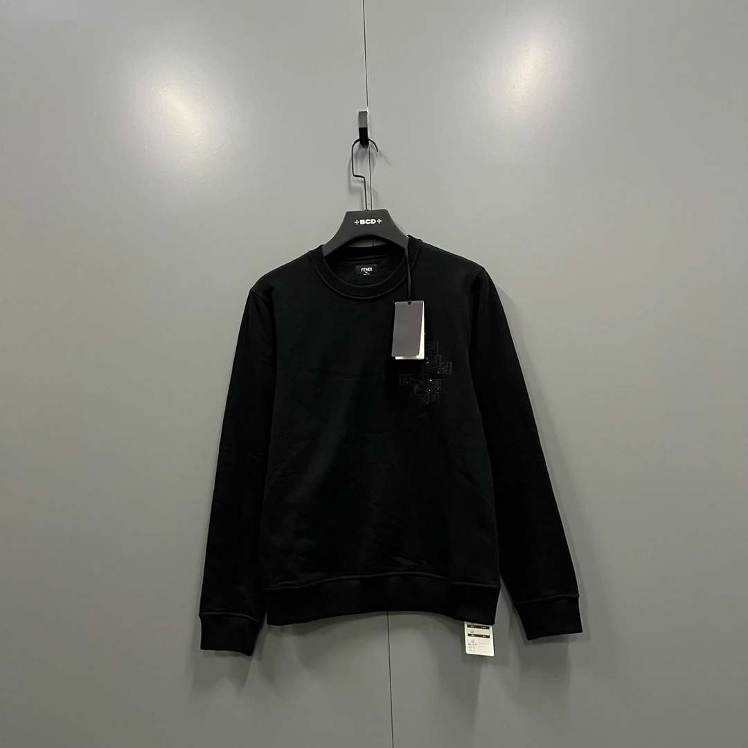 95新 FENDI/芬迪 （ll）水钻双F印花卫衣 XS码 XL码/全新008649