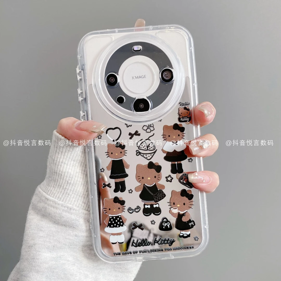 镜面奶油壳适用华为mate80pro/70/60/50/40苹果17promaxKT手机壳