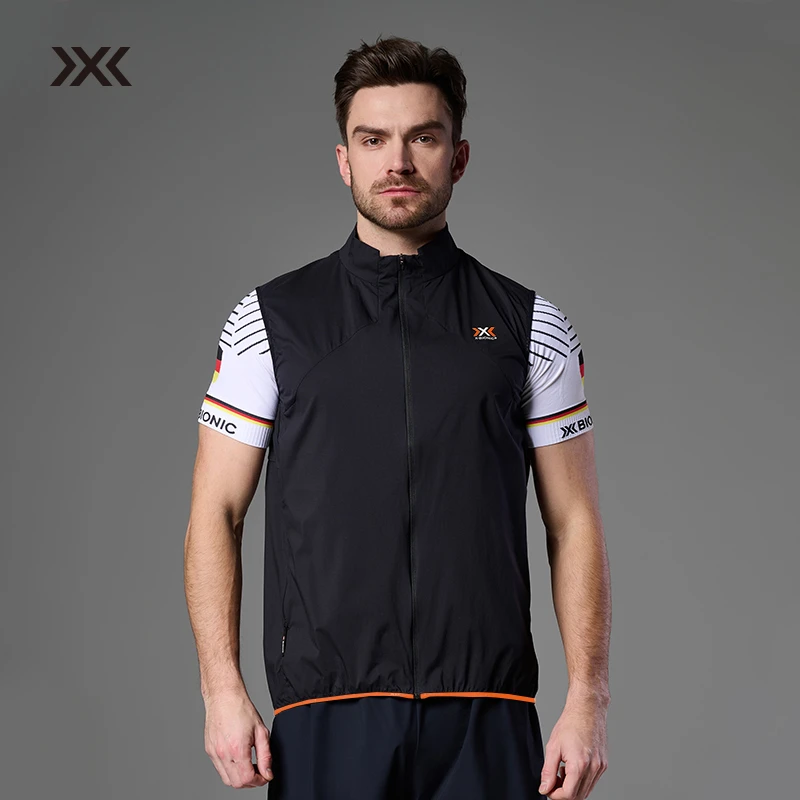 XBIONIC 飞逸轻量跑步马甲男士夏季轻量防晒防泼水马甲跑步户外