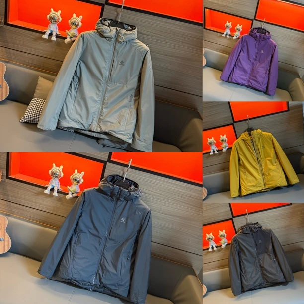 冬季新款连帽户外休闲百搭款棉服保暖时尚百搭冲锋衣棉衣A615