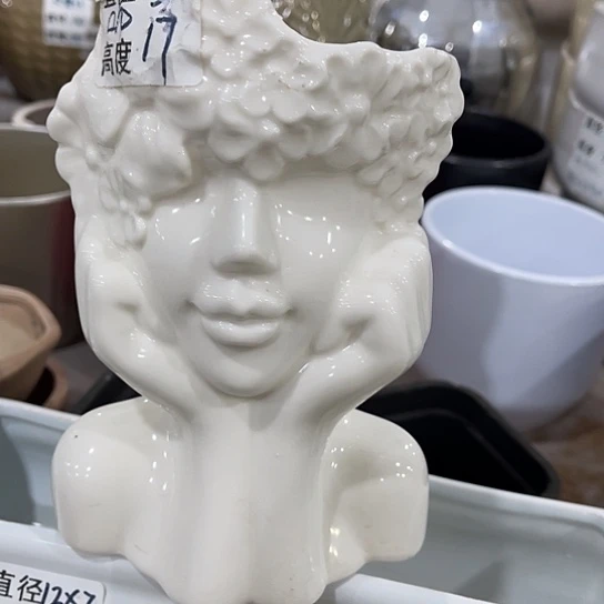 多肉绿植陶瓷花盆9.9包邮，有孔