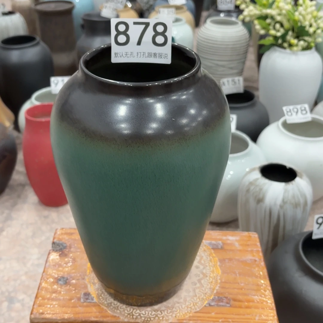 摆件瑕疵878 景德镇陶瓷花瓶高27口9.5