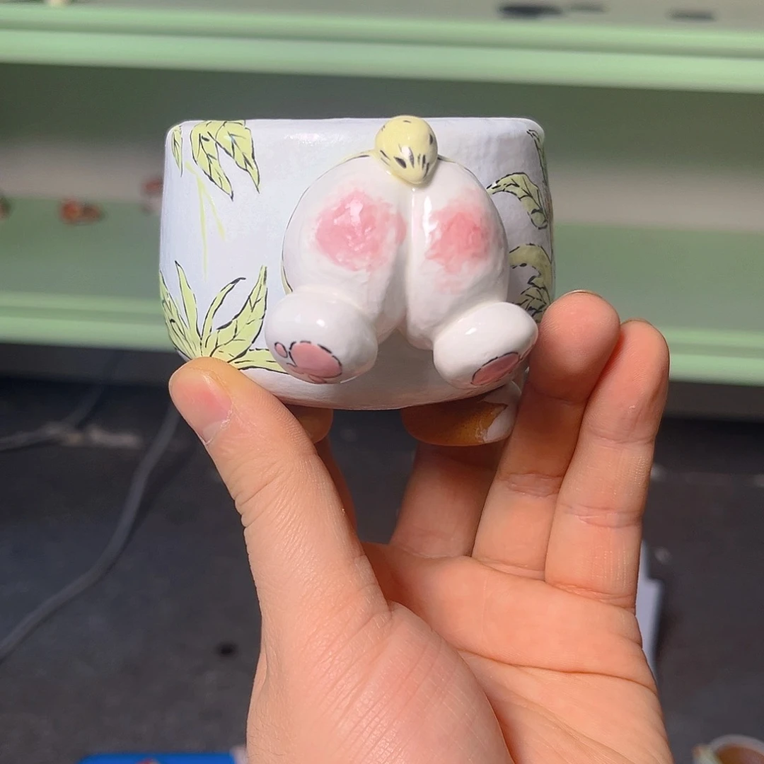 红陶老梧家瑕疵多肉花盆