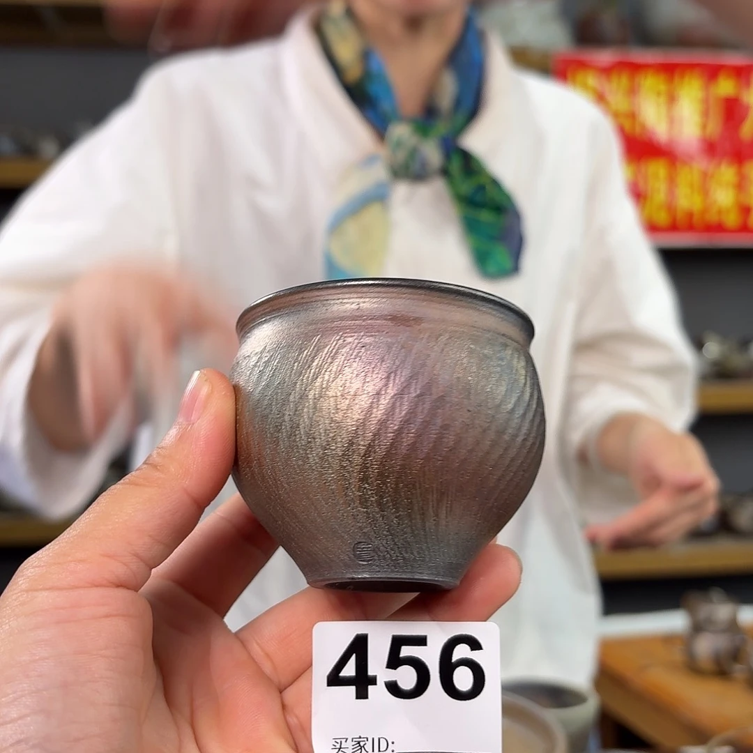 杯坭兴陶柴烧全手工原矿泥料杯