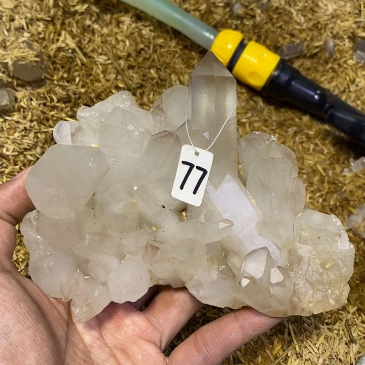 水晶水晶原石摆件未镶嵌小***乐