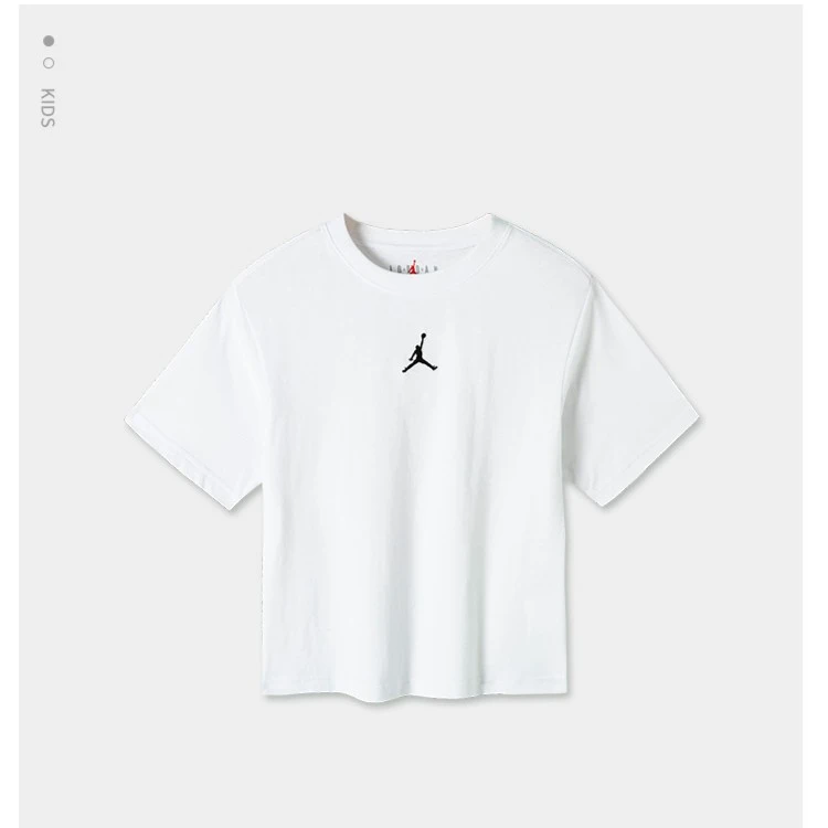 【奥莱】AIR JORDAN夏季休闲运动童装短袖女中大童运动儿童T恤A770