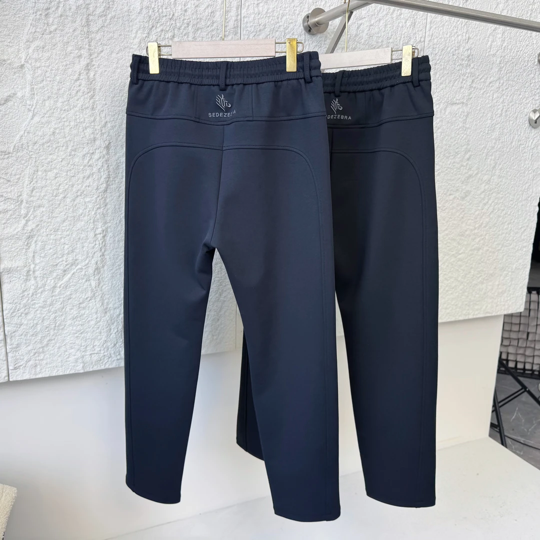 【明哲男装】秋冬加绒加厚微宽松小直筒休闲裤 D 3839