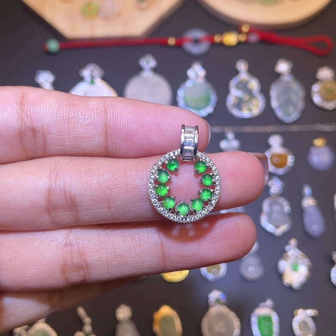 翡翠未镶嵌吊坠(不含链)