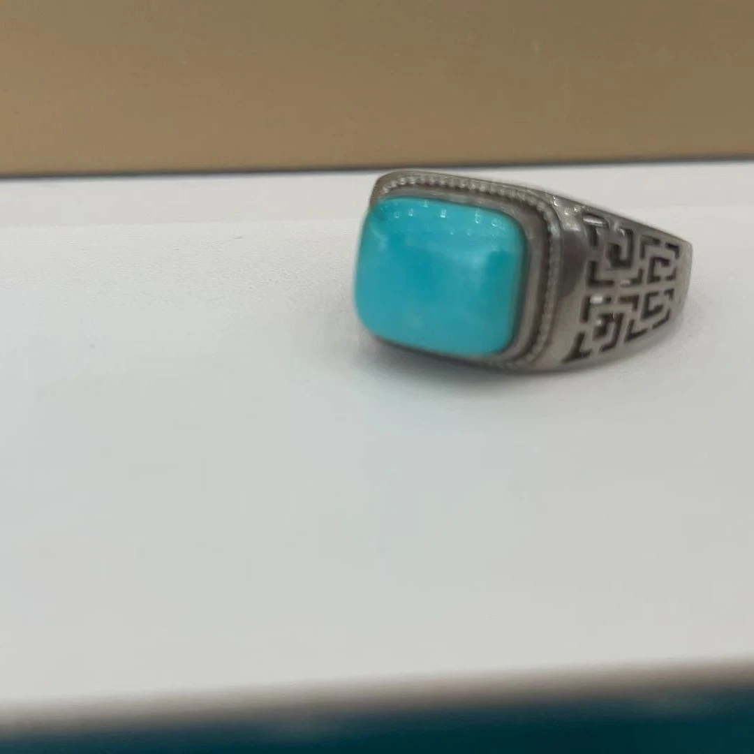 湖北原矿绿松石戒指