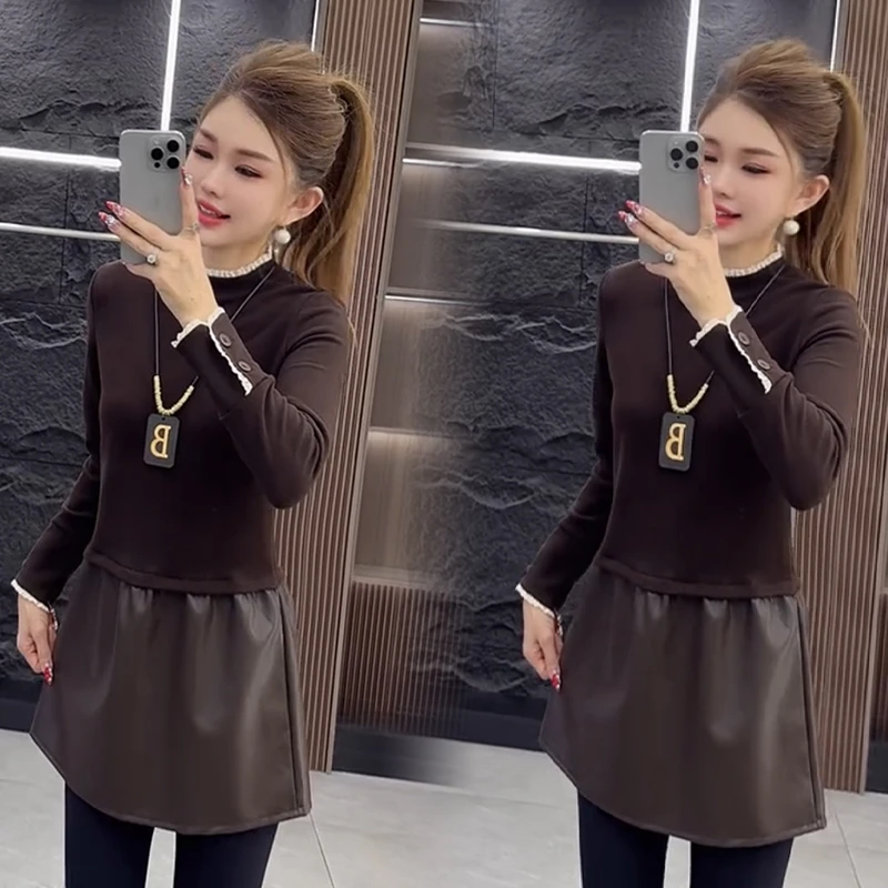 2025秋冬新款时尚显瘦气质网红高档洋气女高级百搭宽松大码连衣裙