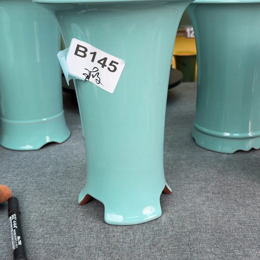 富***郑紫砂花盆兰花45588598588355