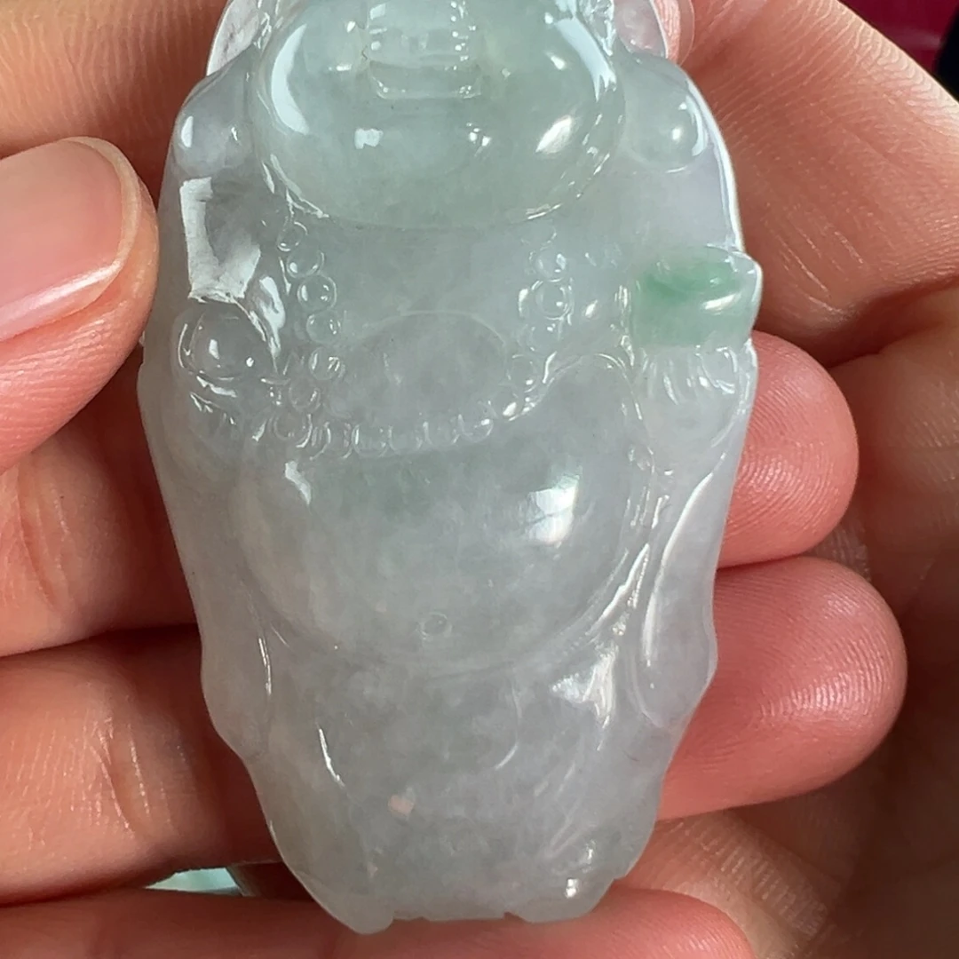 翡翠未镶嵌手镯天然翡翠佛公