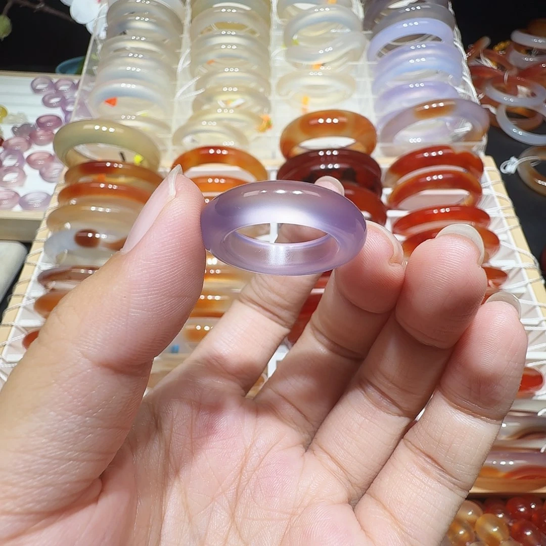 玛瑙/玉髓未镶嵌戒圈