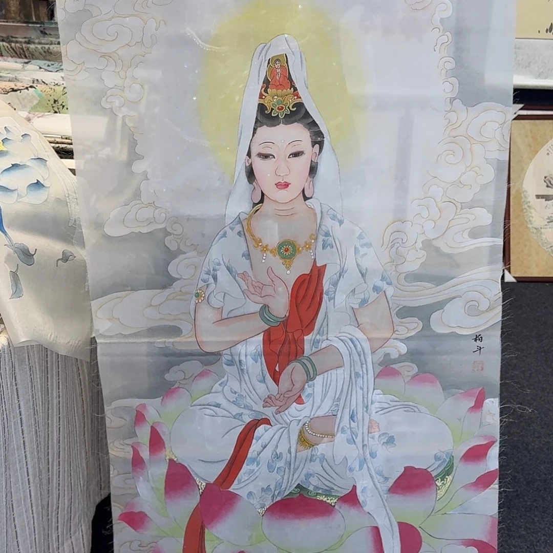 纯手绘国画作品好看四尺