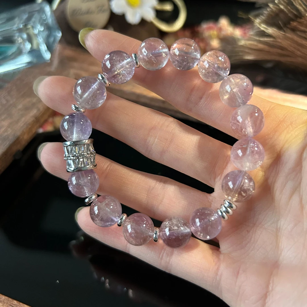 y1015【10.5MM紫阿赛】设计款多宝手链多样性发