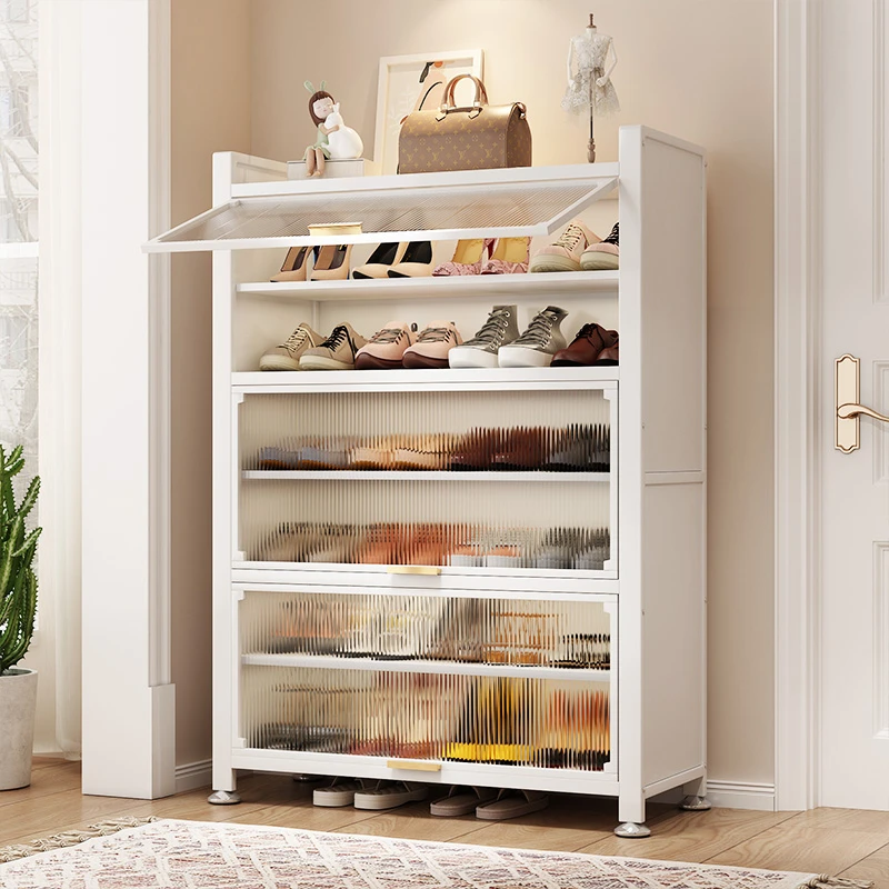 ★钢制防尘鞋柜★入户家用门口玄关柜室内简易鞋架大容量鞋子收纳柜