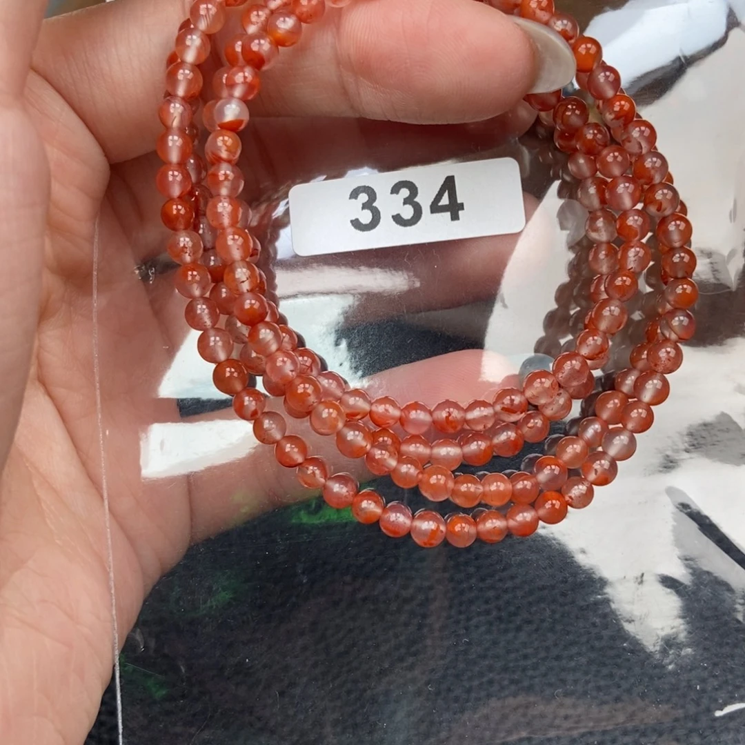 南红玛瑙未镶嵌手链卡4.3