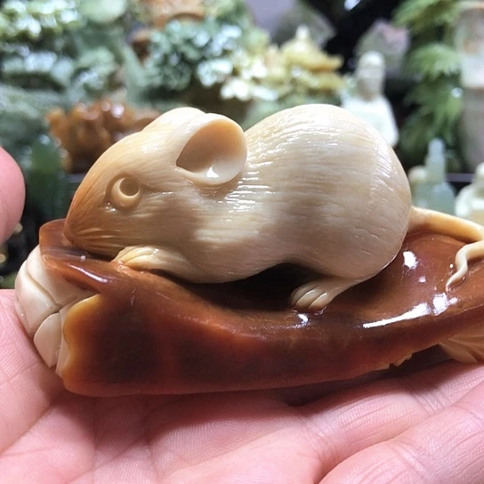 闲***阁石材家居装饰摆件属实有米