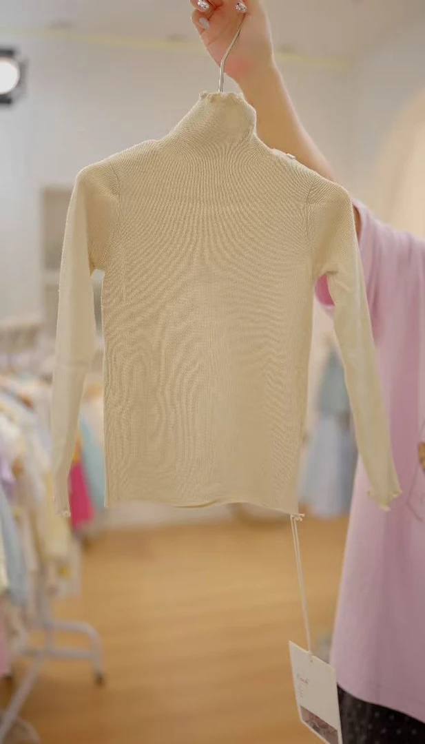 OAOH【星月神话】秋季女中大童百搭轻奢高级纯色羊毛圆领打底衫Q024