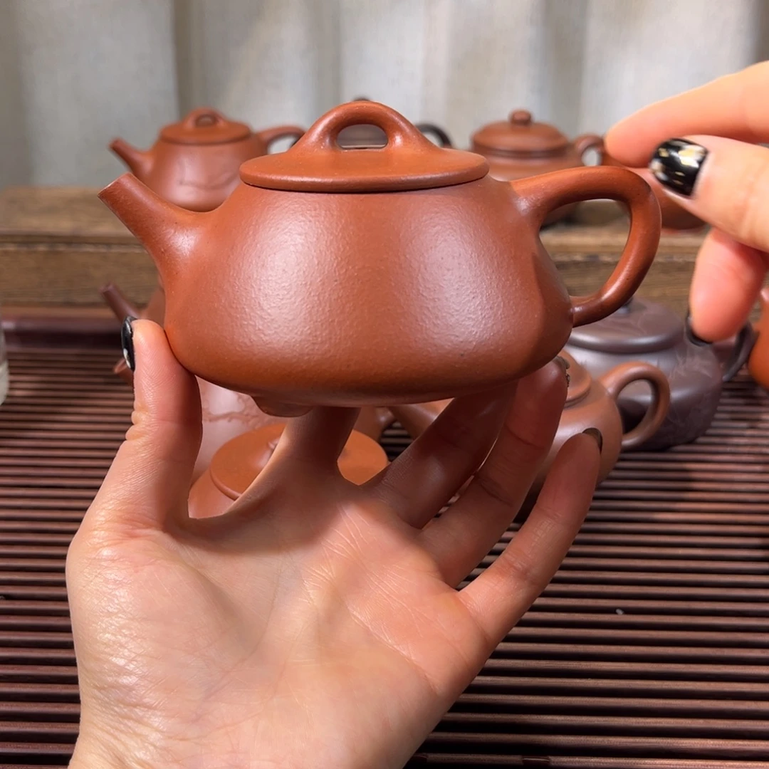 紫砂茶壶230cc平盖石瓢