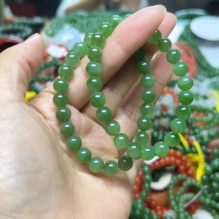和田玉（碧玉）未镶嵌手串