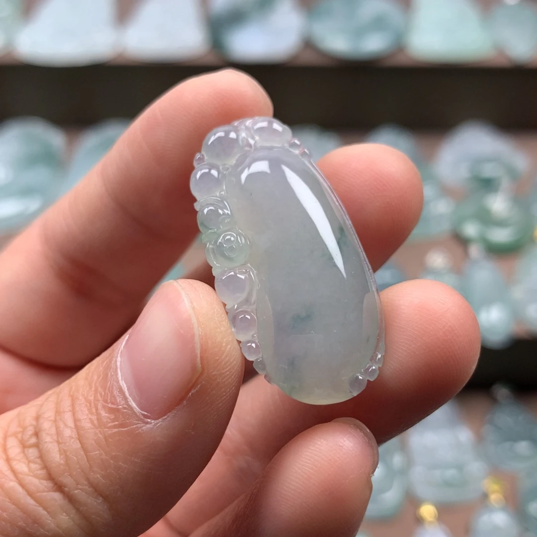 颈饰未镶嵌翡翠天然翡翠