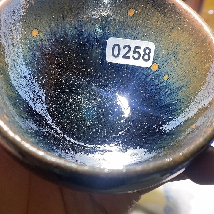 晓***儿茶盏龙窑柴烧，建阳建盏