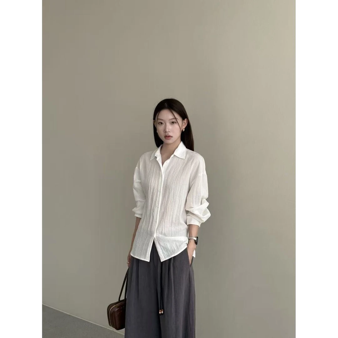 【NO退NO换】J-27179#抹茶#衬衫控闭眼冲~慵懒随性百搭衬衫(福利)