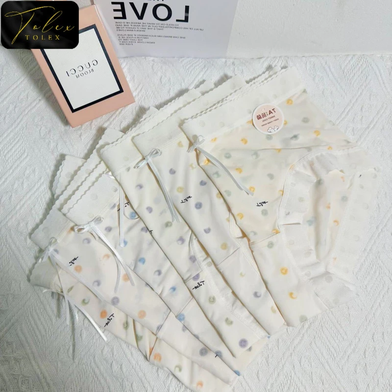 TOLEX洁尔阴莫代尔7A抗菌冰丝无痕多巴胺内裤轻薄少女性感三角裤