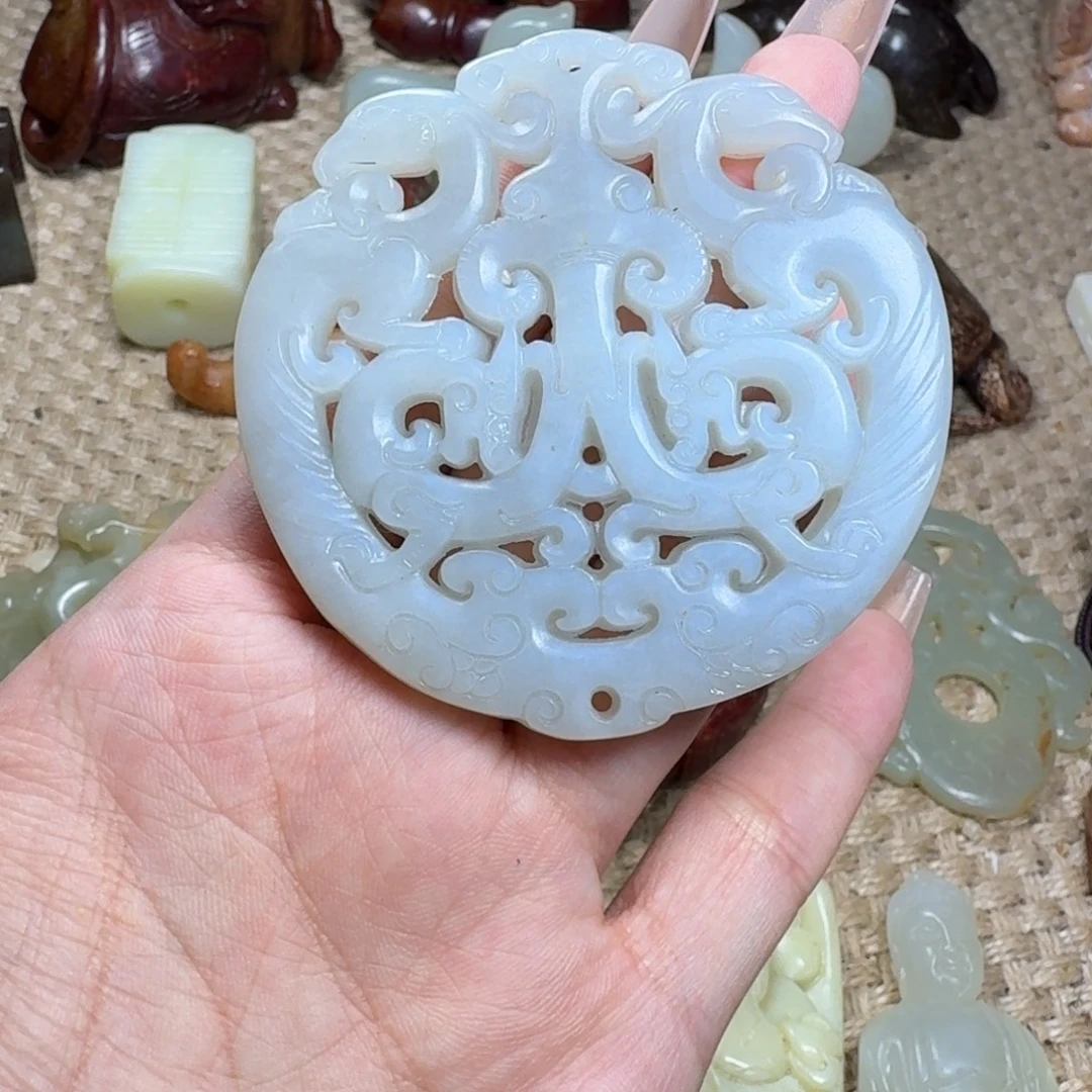 白玉菩提吊坠挂件