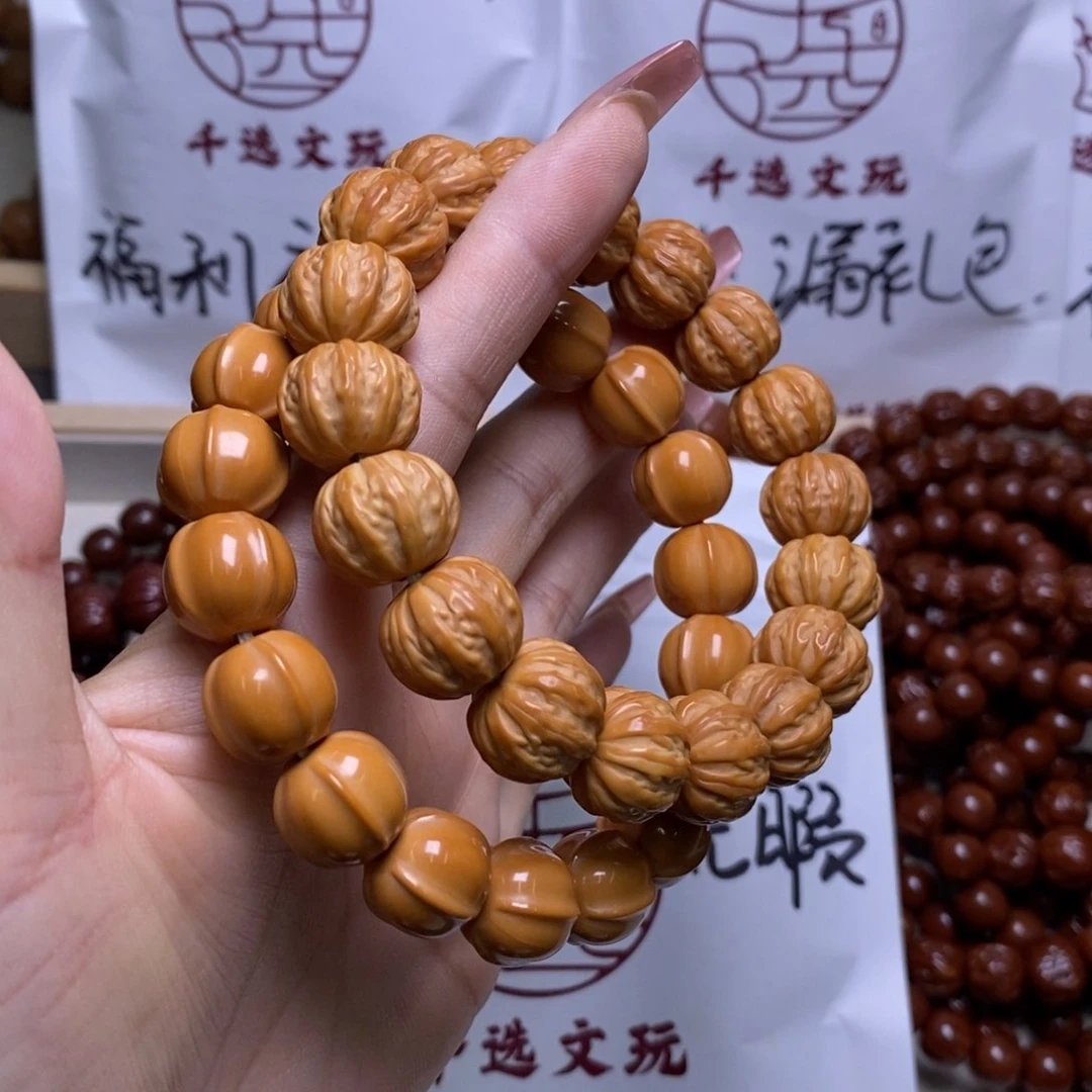 文玩核桃手串鲨鱼京八棱