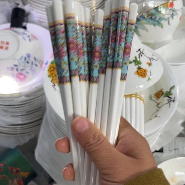 瓷片陶瓷筷子十双