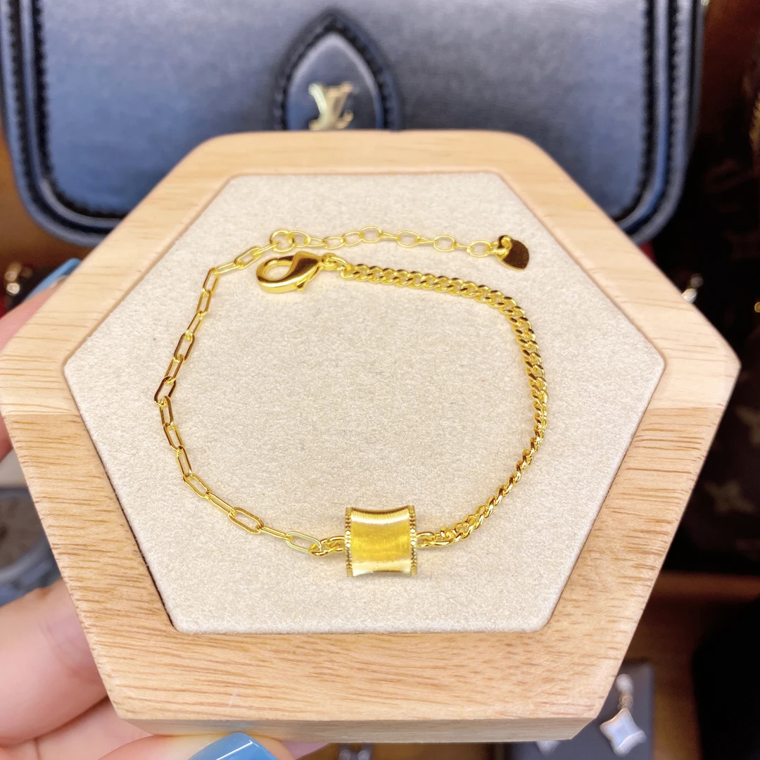 黑标K金色小蛮腰百搭手链dois12