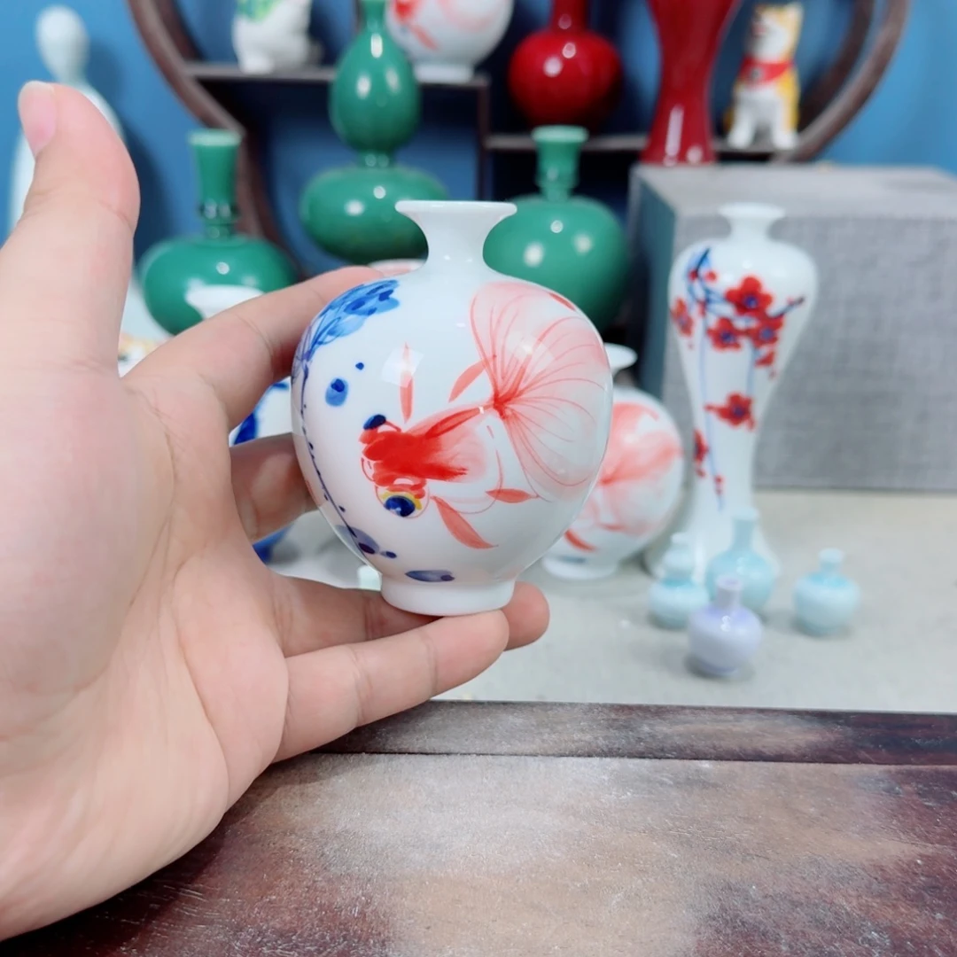 陶瓷手工小花器摆件