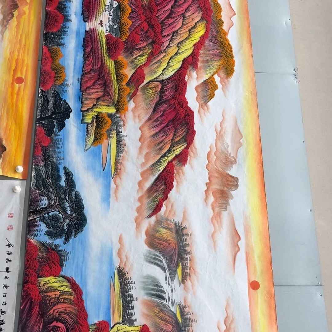 国画国画老师手绘作品