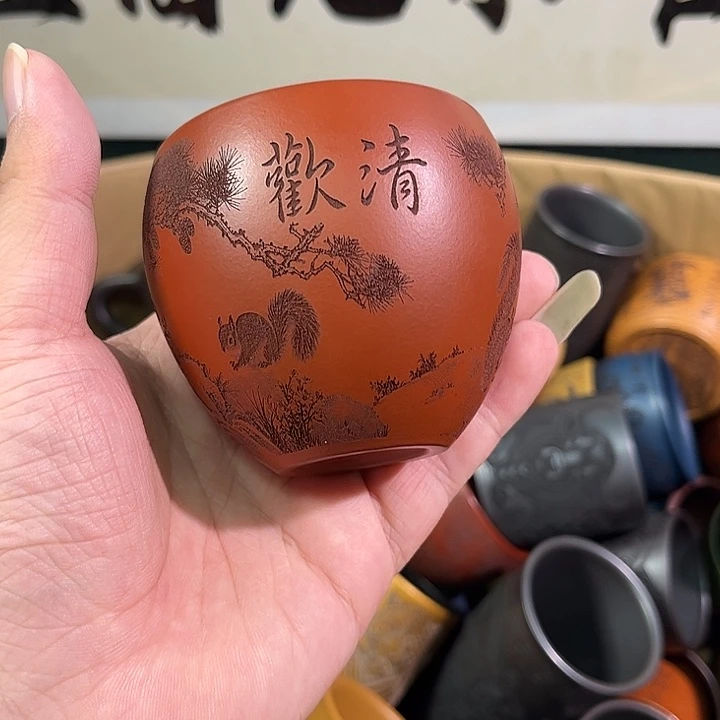 茶杯紫砂全手工紫砂主人杯