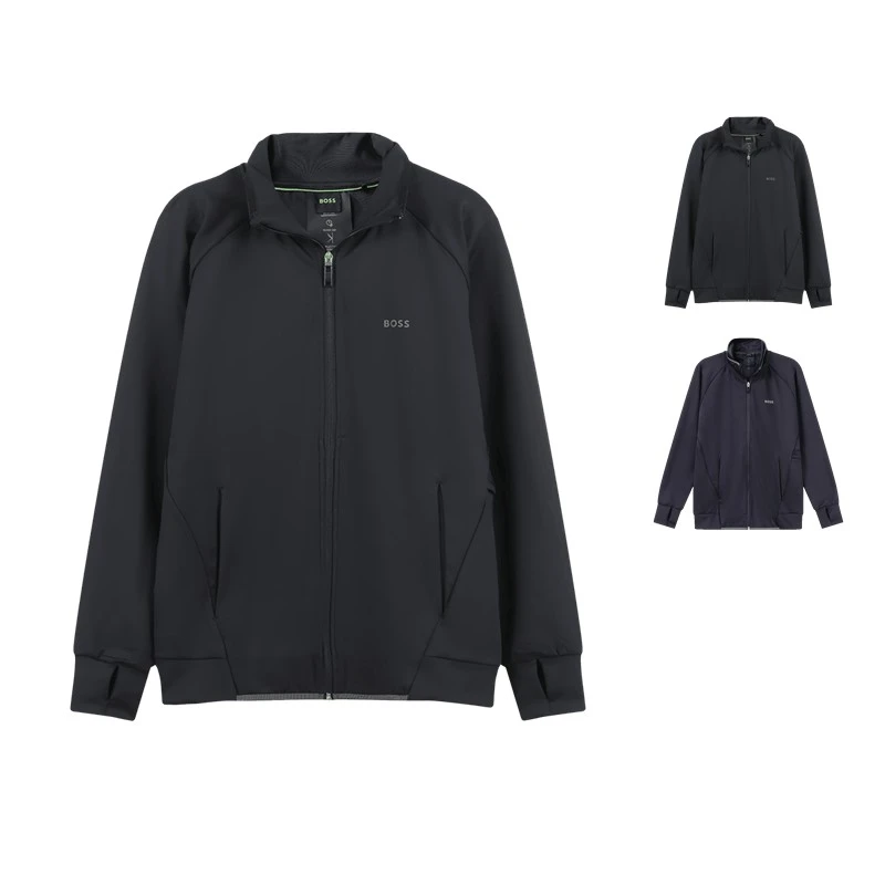 HugoBoss/雨果博斯 男士薄款立领拉链运动衫外套50494551